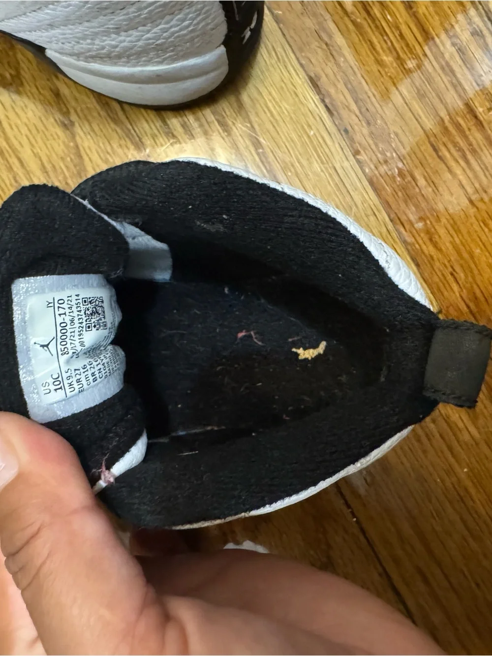 Jordan Black and White Low-Top Sneakers